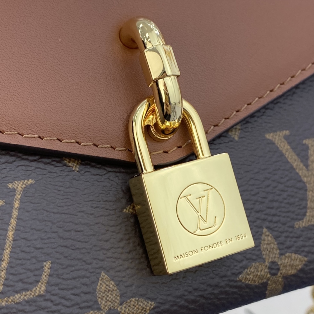 Louis Vuitton PADLOCK ON STRAP Handbag Monogram M80763 Caramel